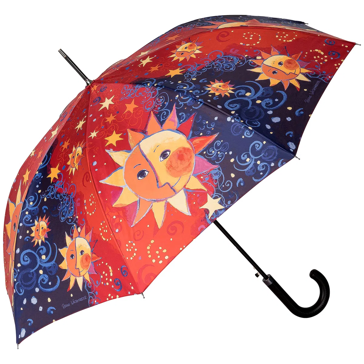 VON LILIENFELD® Ombrello Pioggia Rosina Wachtmeister: Sole Lungo Classico Automatico Donna Arte