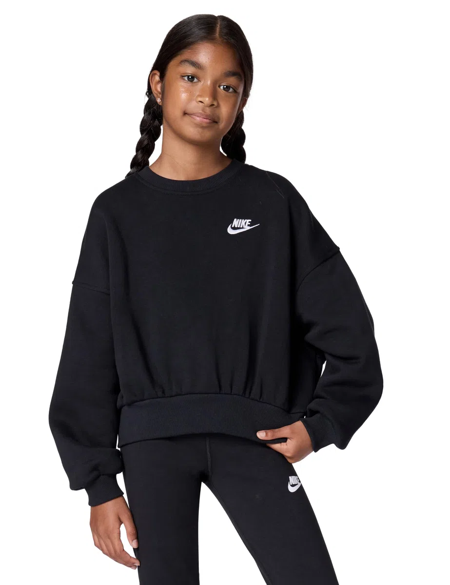 Nike G NSW Club FLC Bxy CRW Lbr Maglia di Tuta Bambine e Ragazze (Pacco da 1)