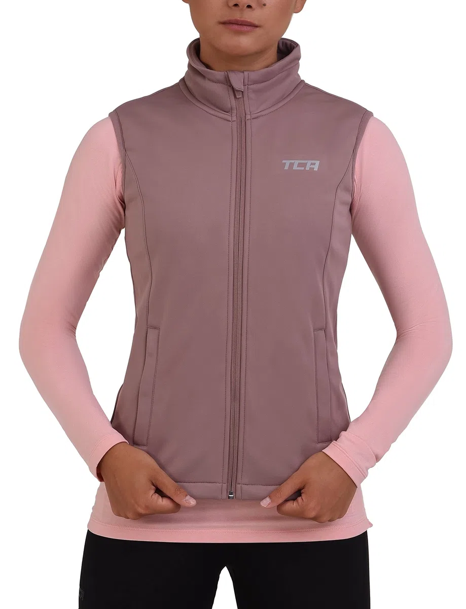TCA Gilet da Ciclismo da Donna Leggerissimo e Antivento, con Tasche con Zip