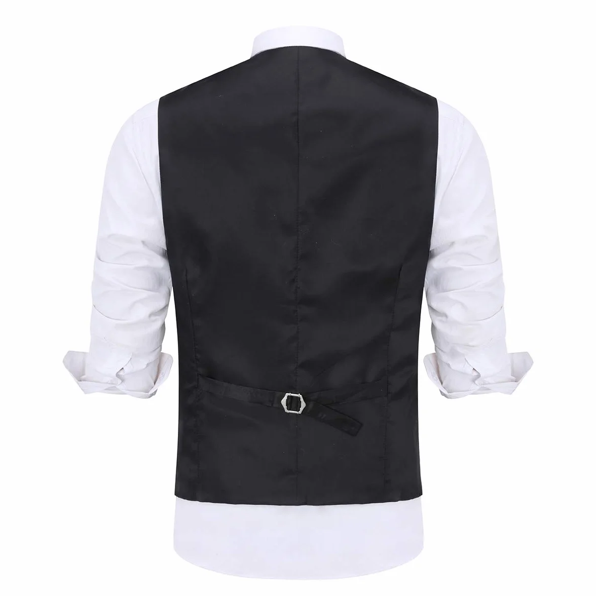 Mens Paisley Jacquard Suit Gilet Monopetto Vest Slim Fit Button Down Prom Abito Formale Gilet
