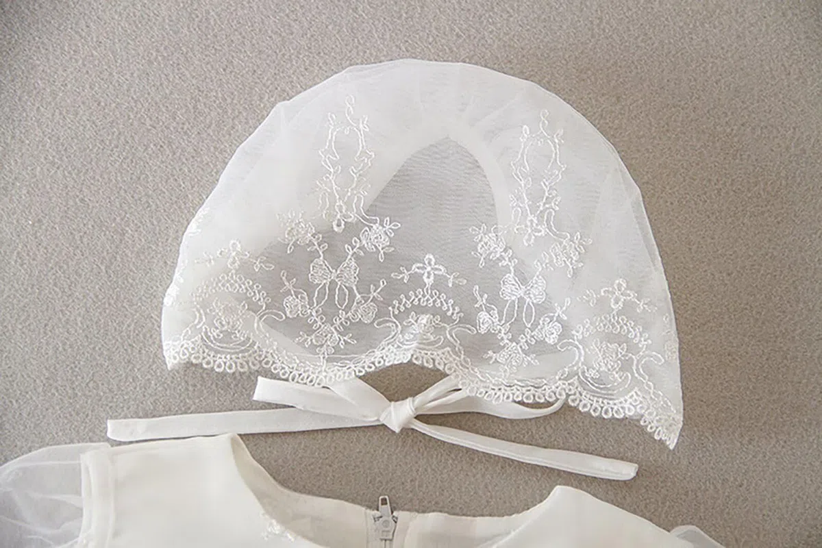 Abito Battesimo Bambina Abiti da Sposa Lunghi Bianchi Abiti da Sposa Formali per Neonati
