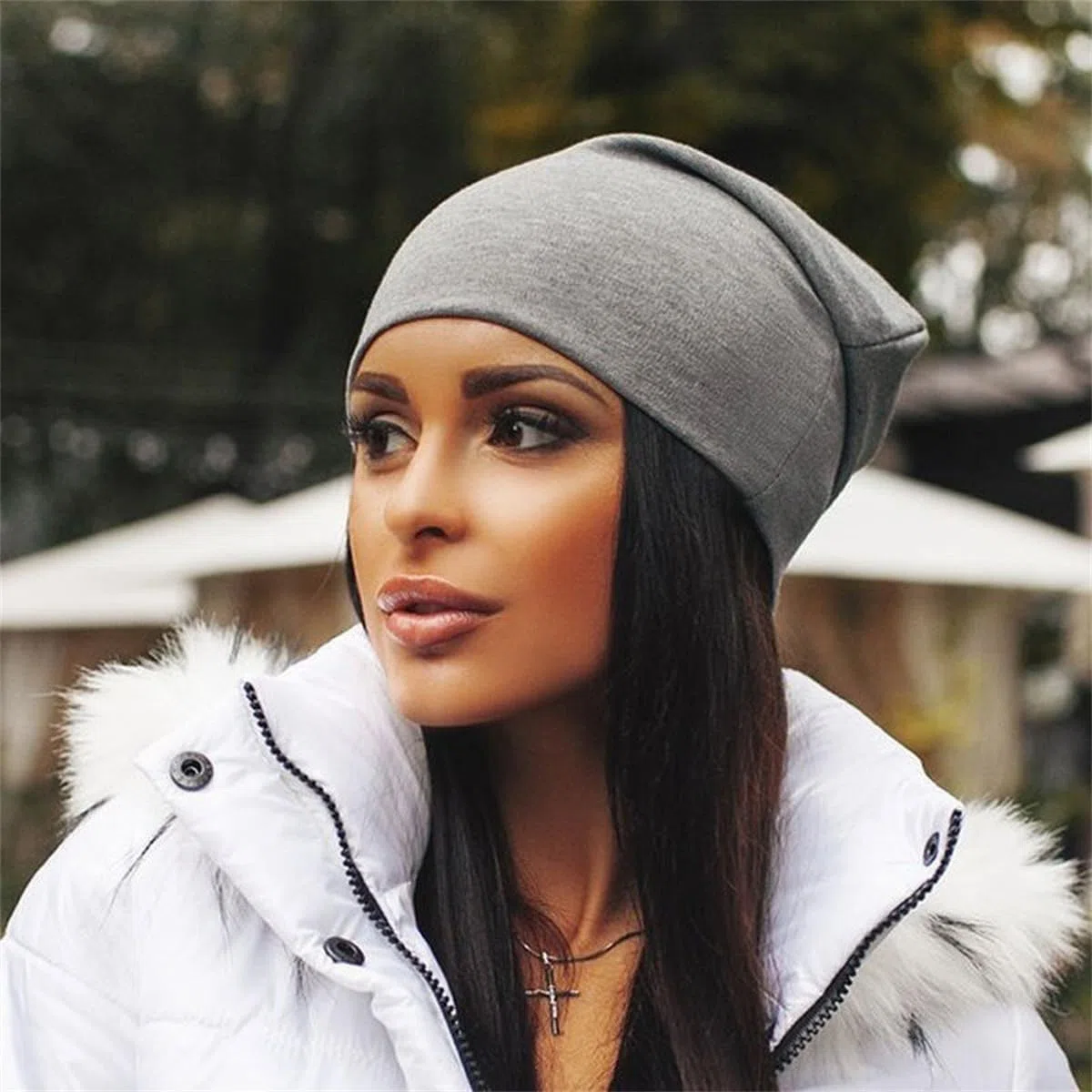 Cotone Slouchy Beanie cappello Candy Color Chemo Skull Cap Uomini Donne Berretti