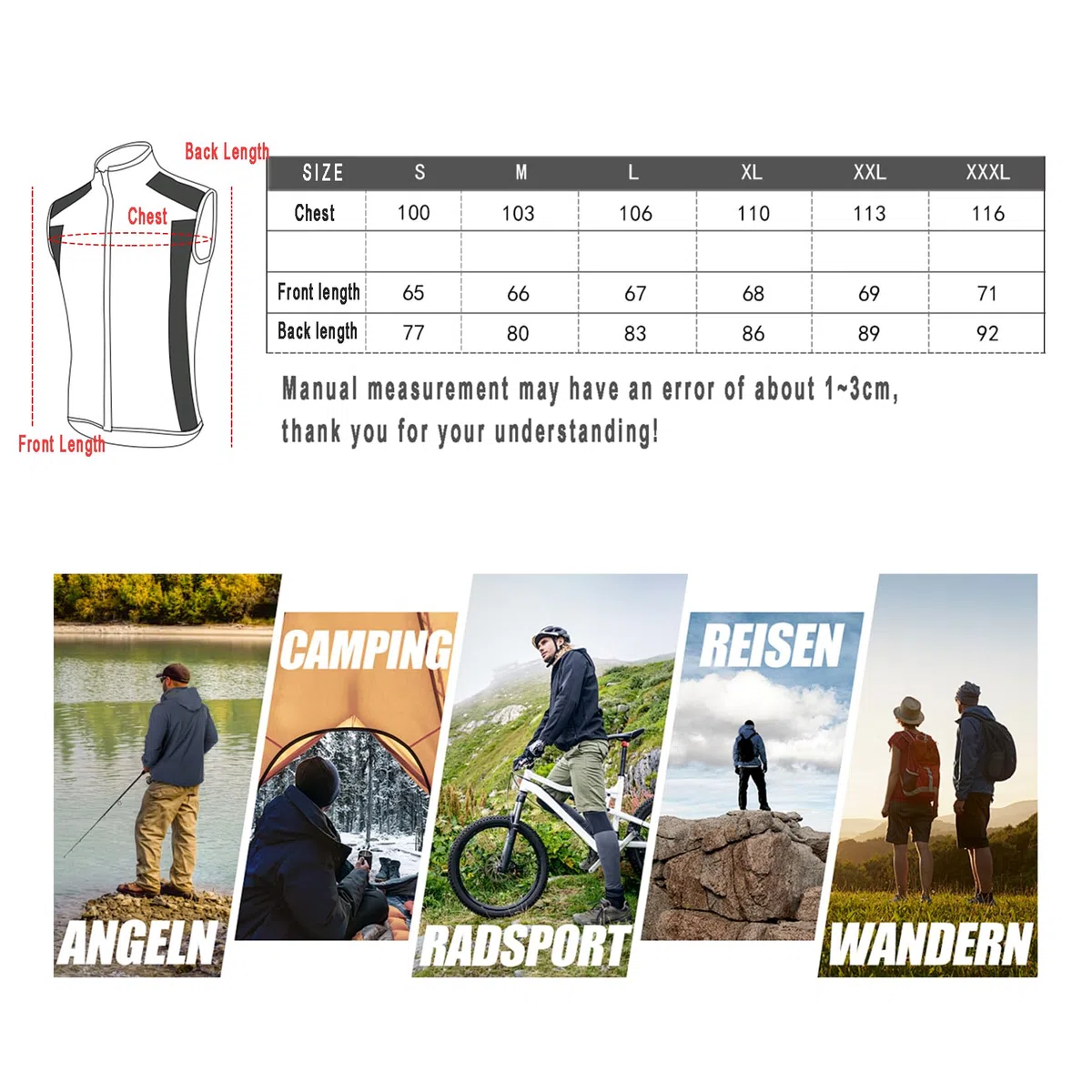 Gilet da Ciclismo Donna Giacca Softshell Leggera Antivento Gilet da Corsa Riflettente Ad Alta visibilità Senza Maniche Impermeabile,Green-M