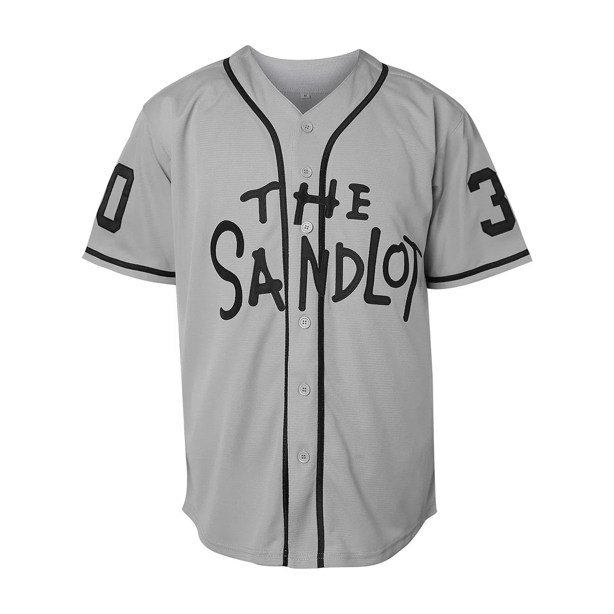 La maglia Sandlot Benny The Jet Rodriguez Michael Squints Palledorous Alan Yeah-Yeah McClennan Movie Baseball Jersey, 30 Rodriguez Grigio, M