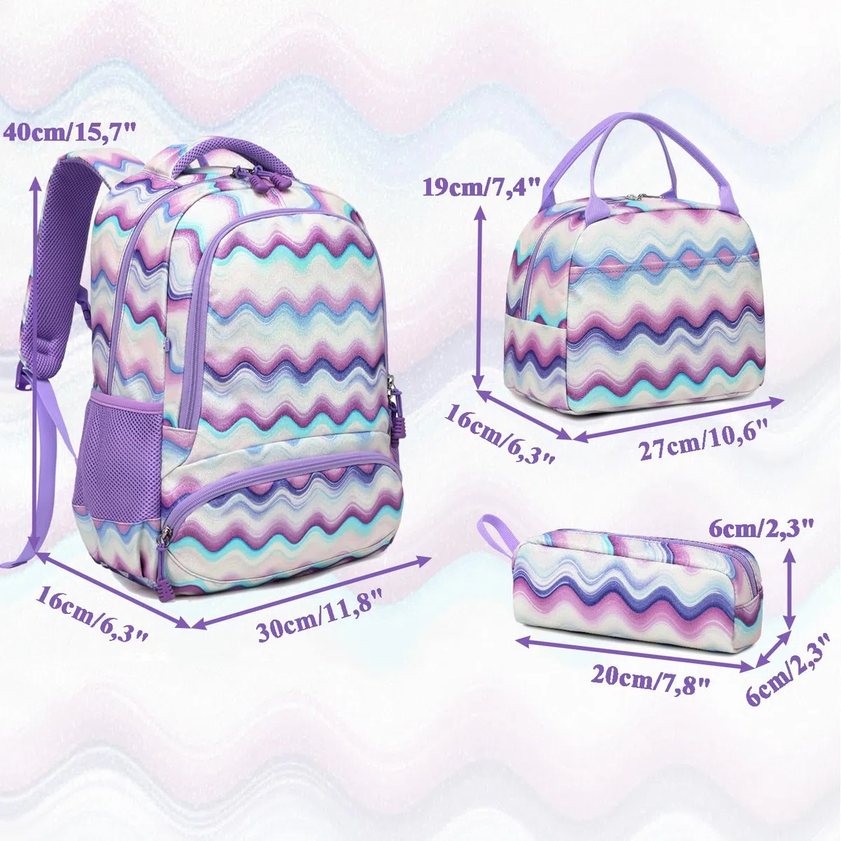 Zaini Bambina Unicorno Zaino Ragazze per Scuola Primaria Zaini Ragazza Borsa Scuola Ragazzi Zaino Set Zainetti per Bambini