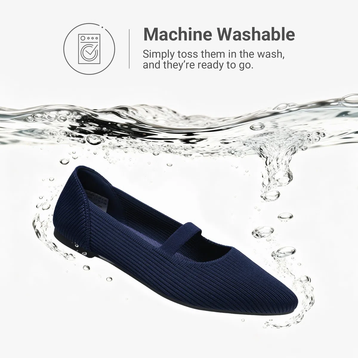 DREAM PAIRS Ballerine a Punta da Donna, Comode Eleganti Mary Jane per Il Lavoro in Ufficio