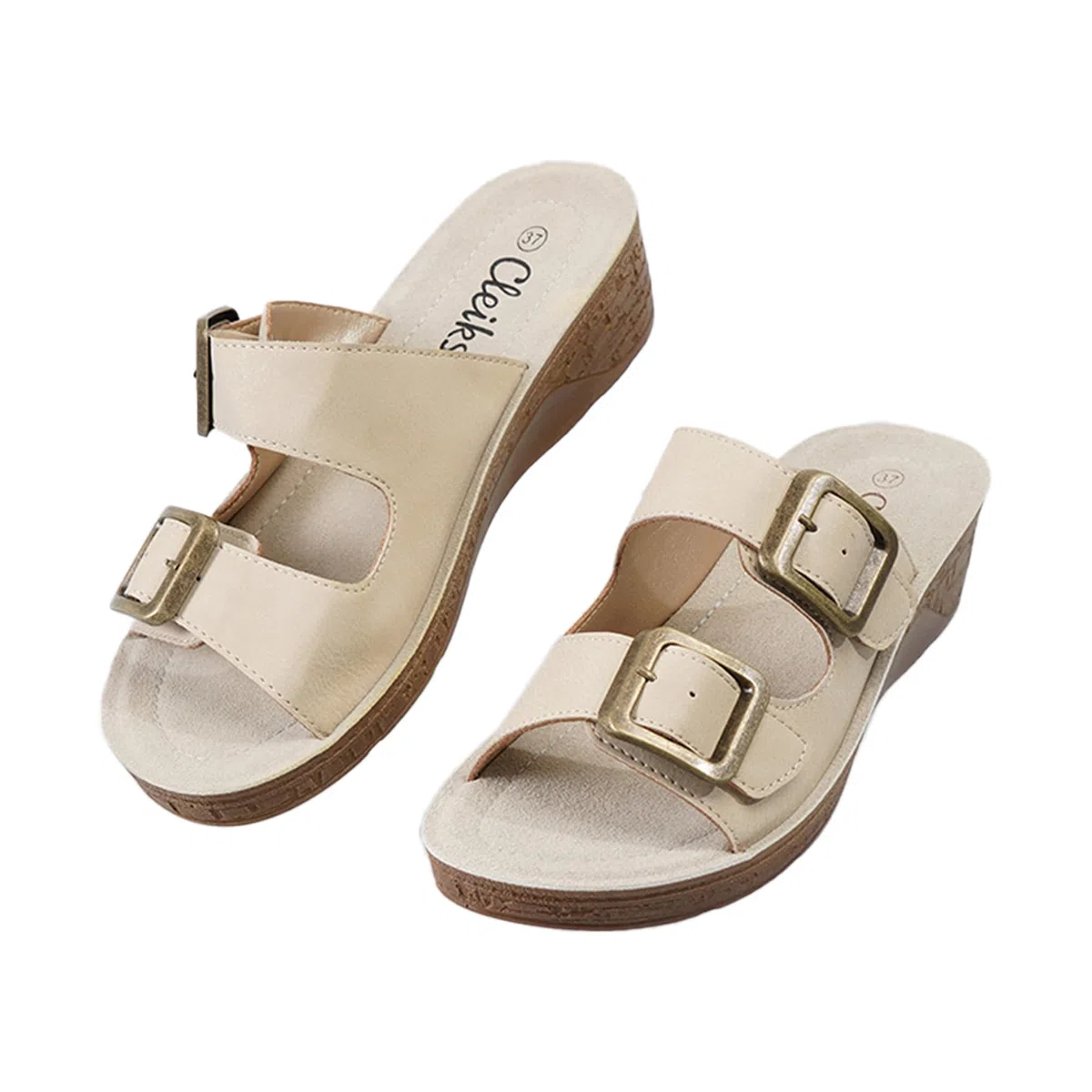Sandali Aperti Donna Pantofole con Fibbia Sandali Pantofole Larghi Scarpe Estive Scarpe Ortopediche Ciabatte Slides