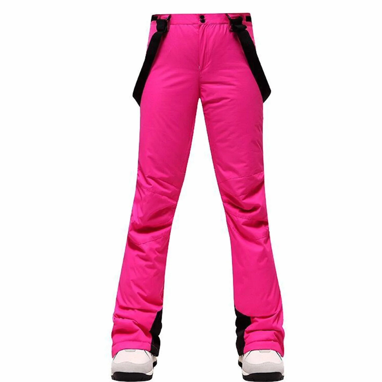 Pantaloni da sci da donna, antivento, impermeabili, per escursioni termiche, con elefante