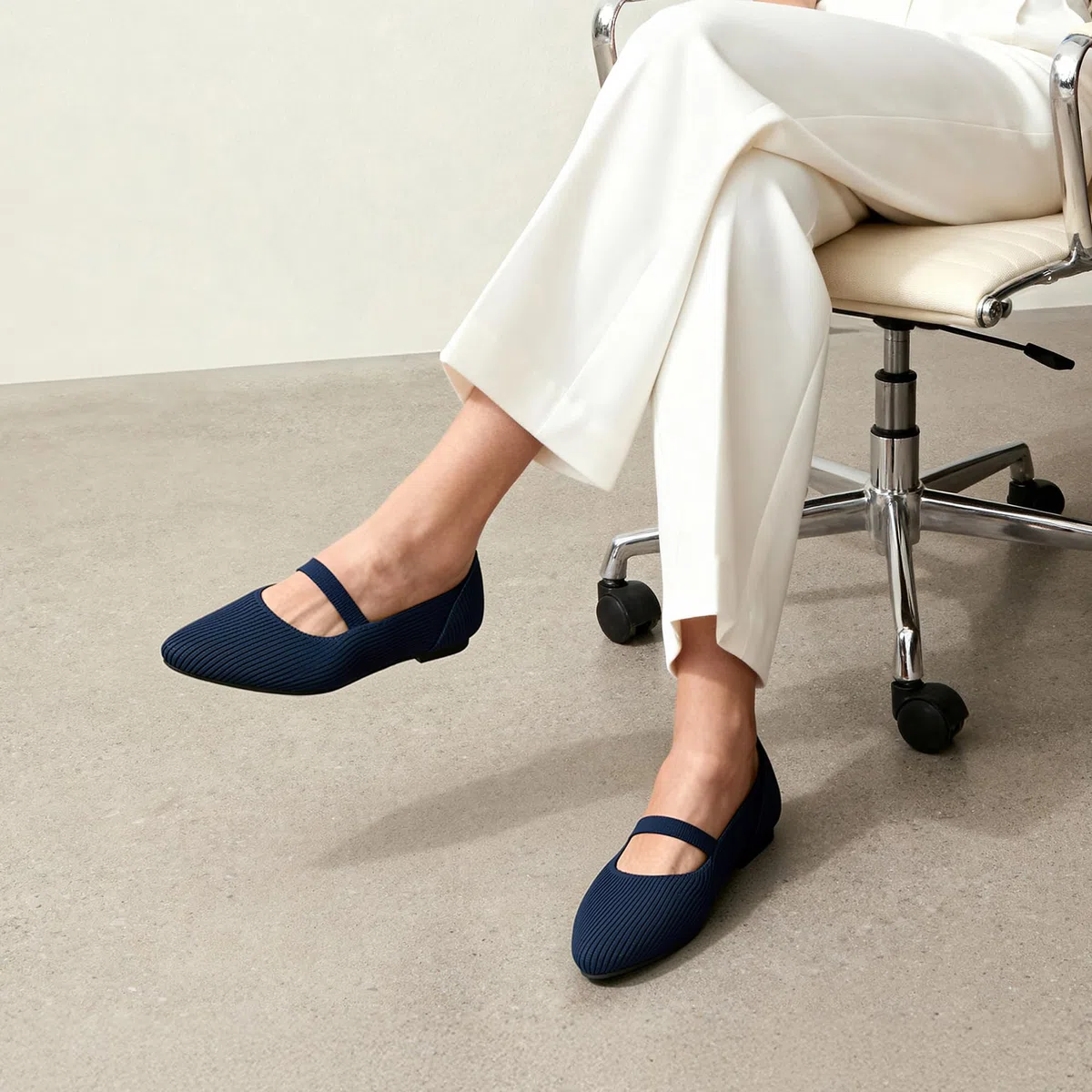 DREAM PAIRS Ballerine a Punta da Donna, Comode Eleganti Mary Jane per Il Lavoro in Ufficio