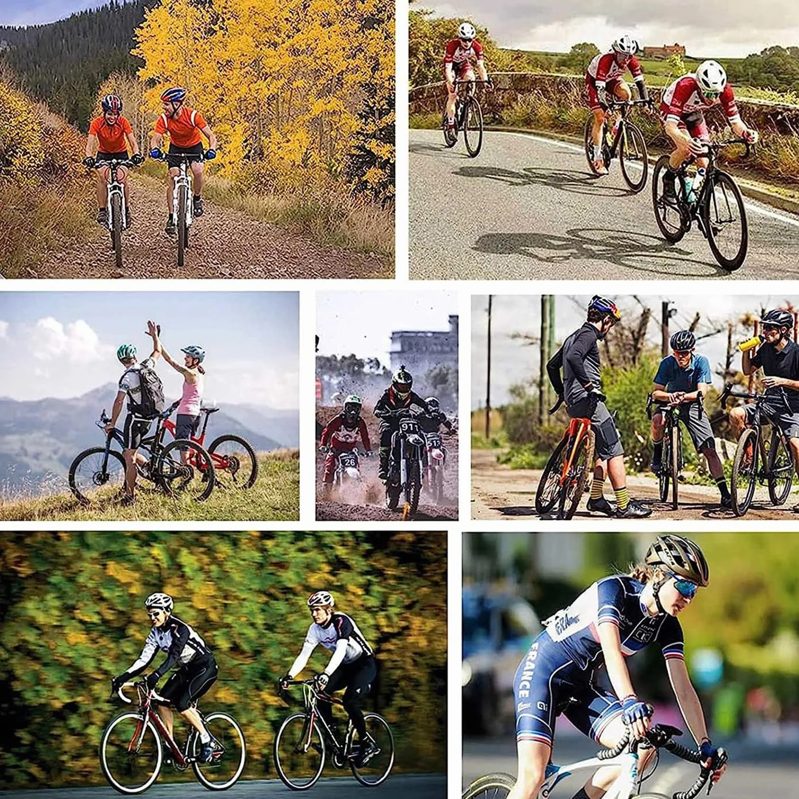 Abbigliamento Ciclismo Set Manica Corta Tuta Ciclismo Uomo Tuta da Bicicletta MTB Estiva +Pantaloncini Cuscino Gel 9D＋Guanti da Ciclismo, Occhiali da Ciclismo