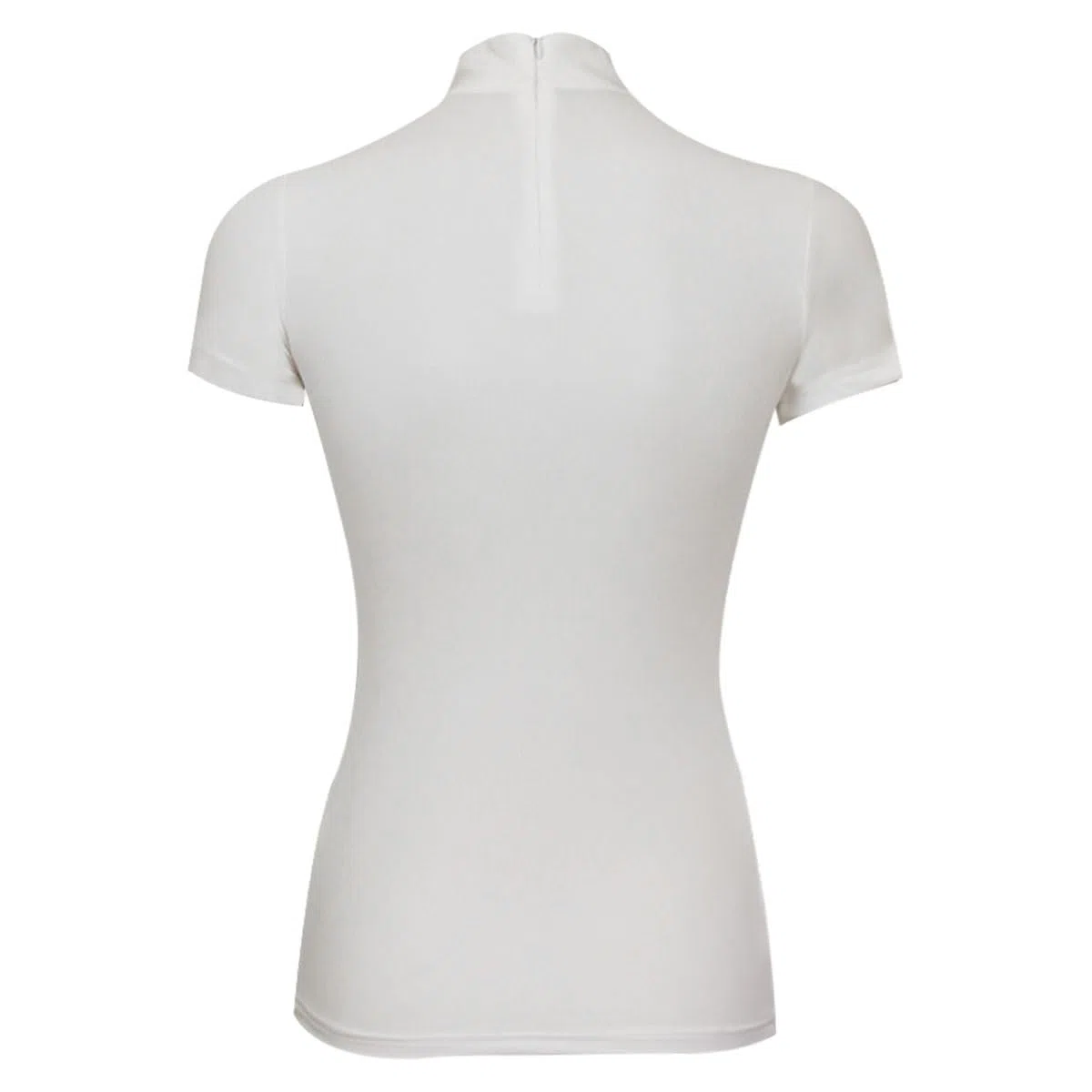 T-Shirt Concorso Donna ADA, vestibilità Aderente, Leggera e Confortevole, Ideale per l’Equitazione (M, Bianco)