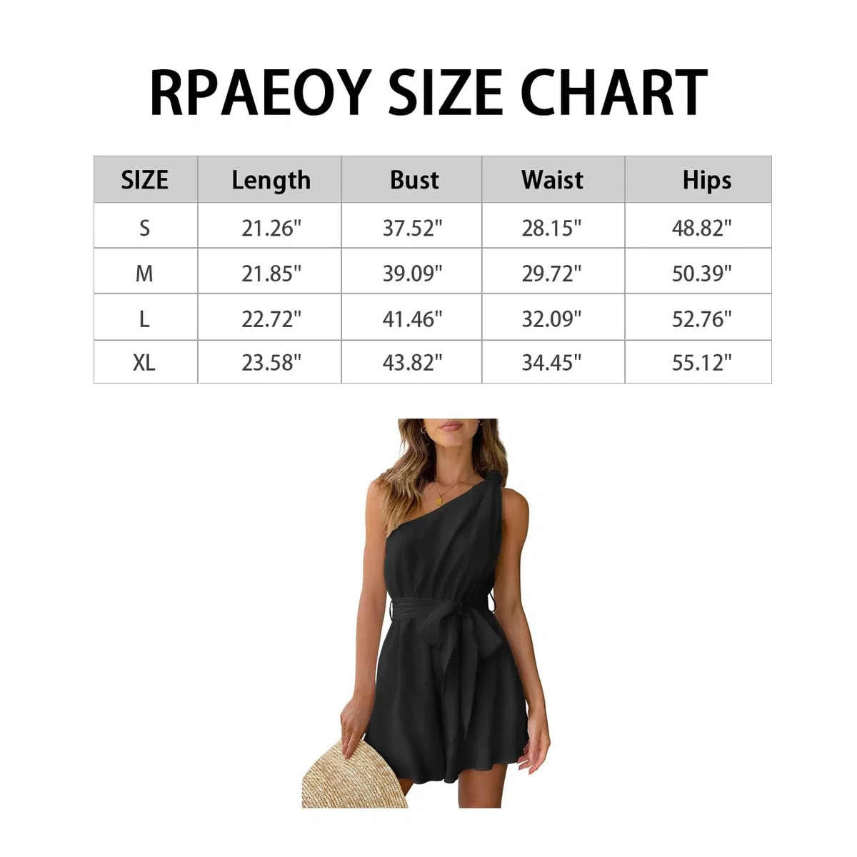 Tuta Donna Monospalla Senza Maniche Vita Alta Con Cintura Tutina Corta Casual Rompers Con Tasche Short Jumpsuit Estiva Pantaloncini Per Feste Spiaggia