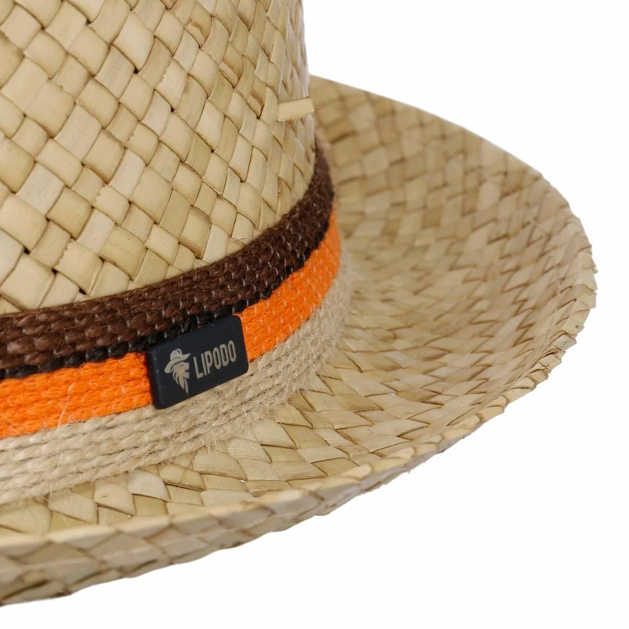 LIPODO Coyuca Vented Pork Pie Cappello di Paglia 100% Estivo Uomo Donna Made in Italy