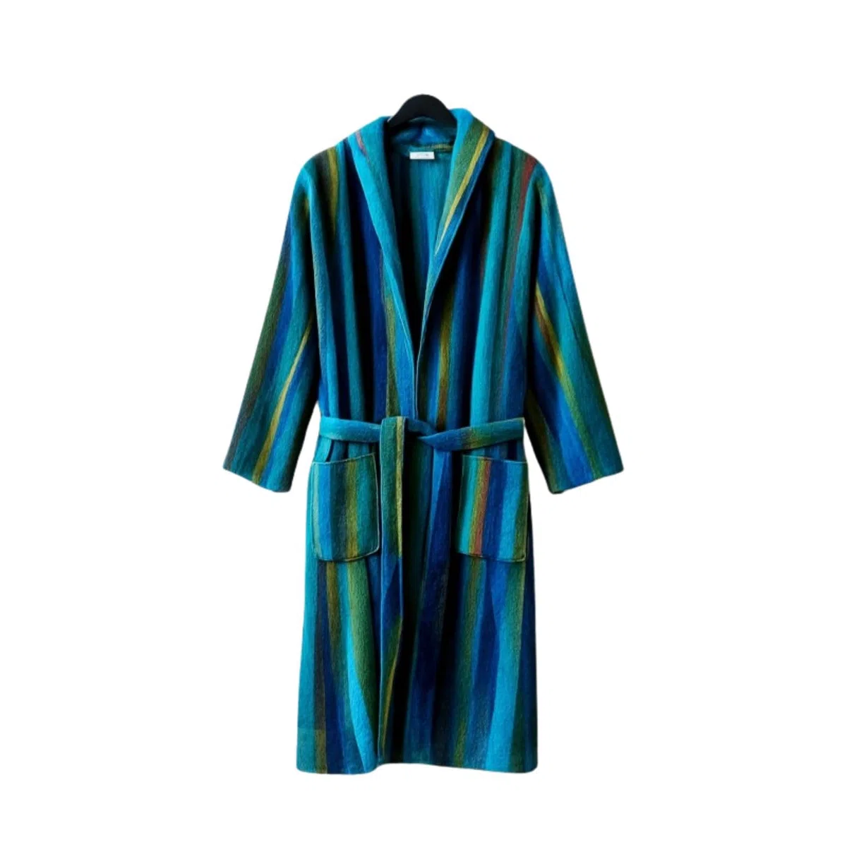 Accappatoio uomo spugna cinigliato fantasia cotone jacquard morbido con cappuccio -