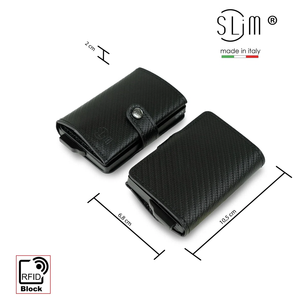 SLim Porta Carte di Credito Schermato Portafoglio Uomo Rfid Portatessere Anticlonazione Donna Portacarte Uomo