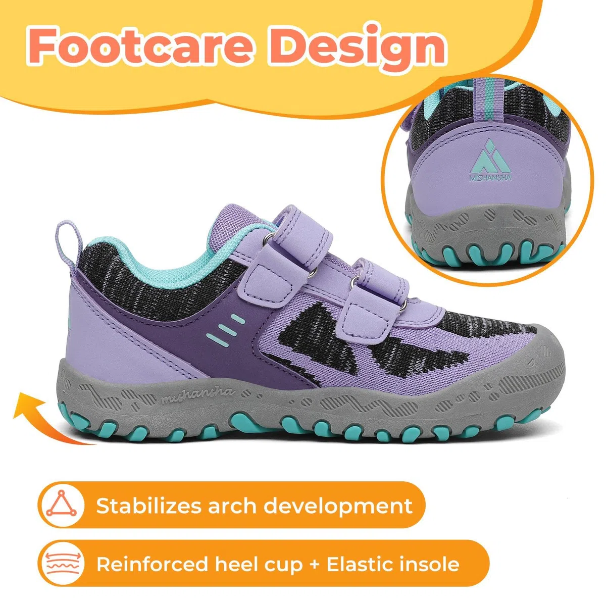 Mishansha Ragazza Scarpe da Ginnastica Traspirante Scarpa Trekking Confortevole All'aperto Sneaker GR.24-38