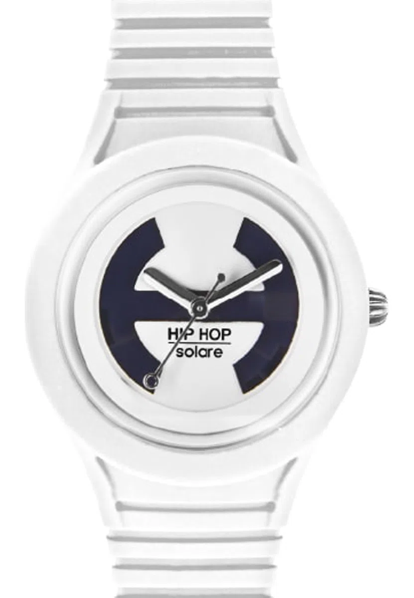 HIP HOP Orologio Donna, Collezione SOLARE, Movimento, Resistente all'acqua fino a 0 metri, Cinturino in Silicone, Lunghezza regolabile, Idee regalo Donna