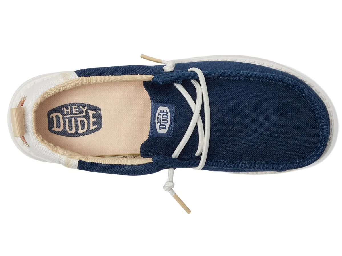 HEYDUDE Wally Summer Linen (Little Kid/Big Kid) MocassinoBambini e Ragazzi