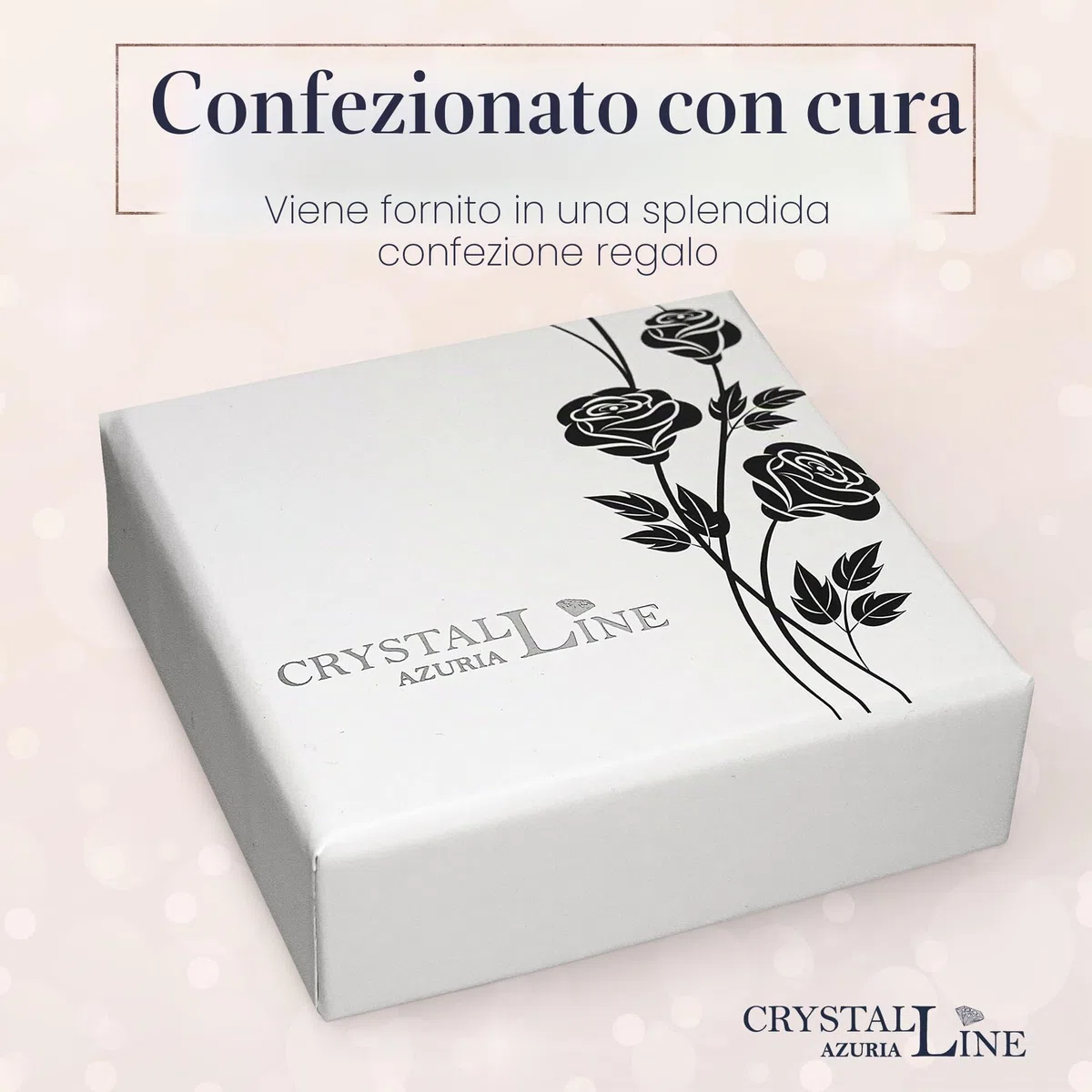 Crystalline Azuria Gioielleria Parures per Donne Nozze Sposa Parure Con Collana e Orecchino per la Sposa Zirconia Damigella D'onore Gioielleria