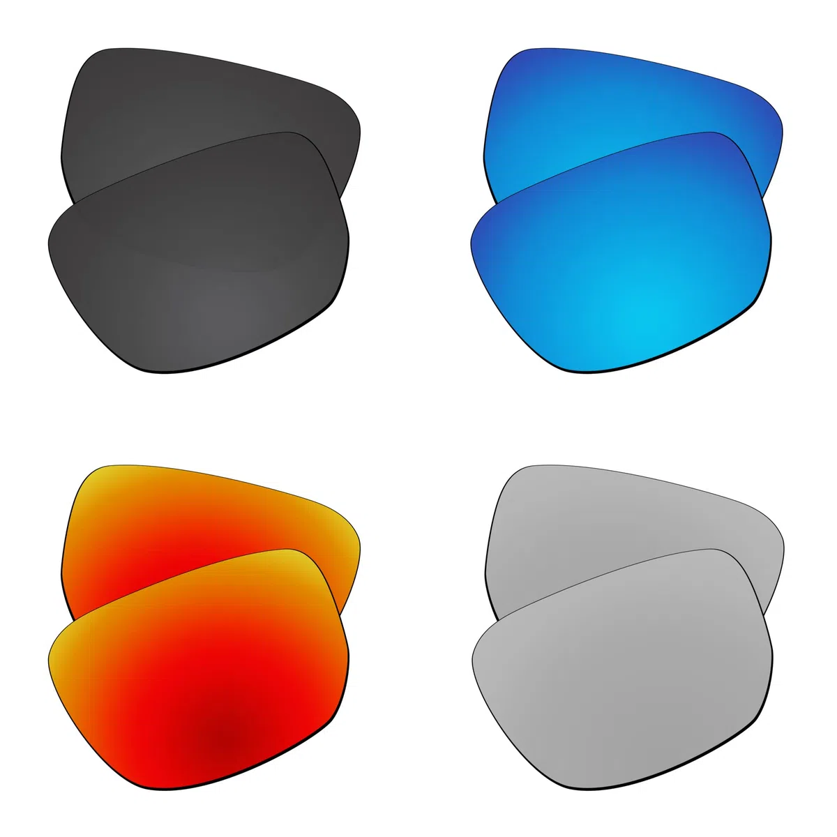 EZReplace Lenti di ricambio per occhiali da sole Oakley Style Switch OO9194 (lenti polarizzate)
