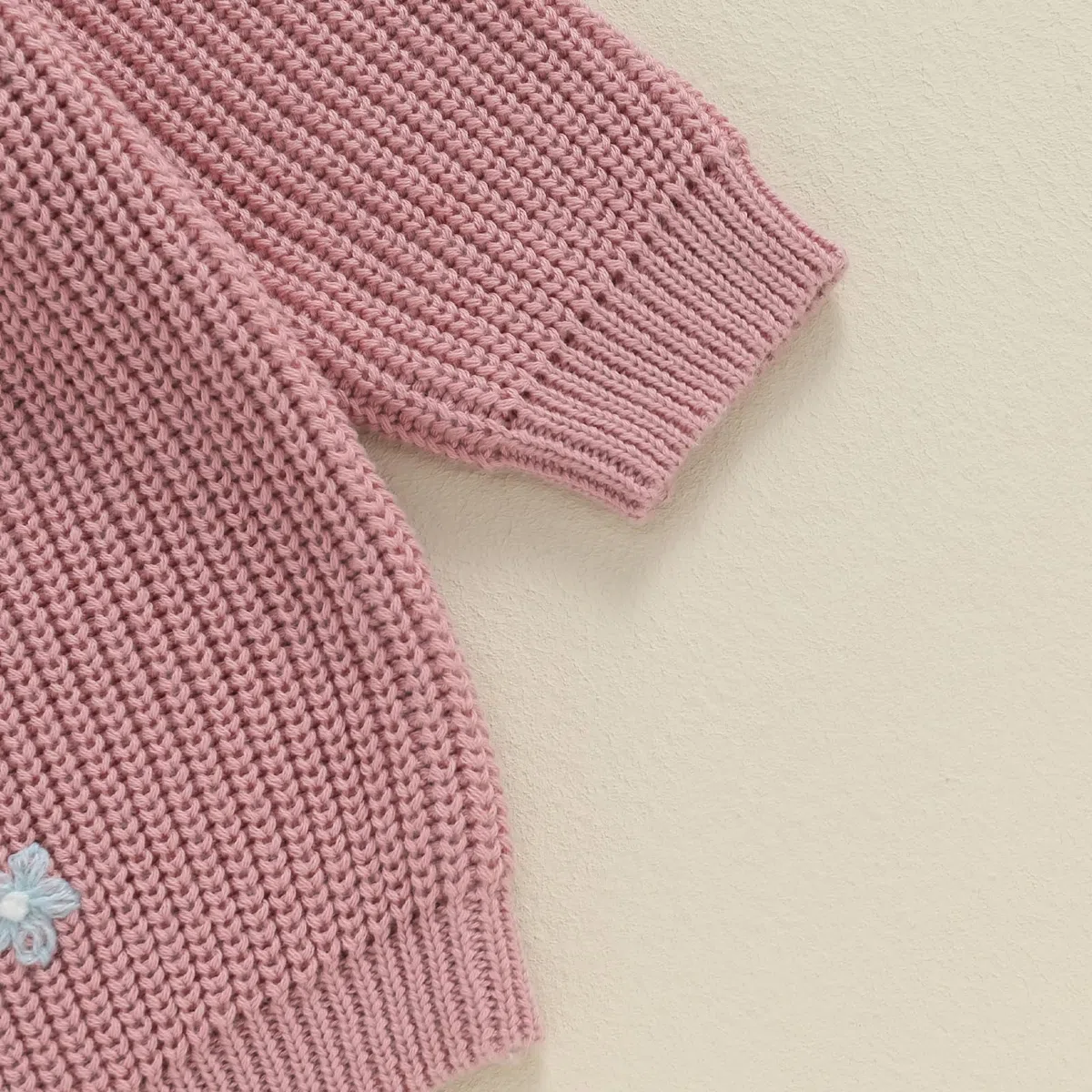 Yassiglia Big Sister Little Sister Abbigliamento per bambine con ricamo, maglione per bambini, a maglia, per l'inverno, caldo, per la sorella