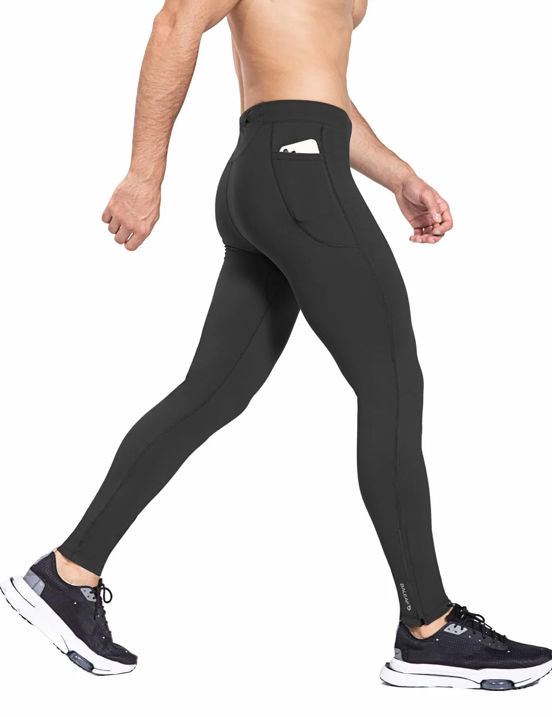 baleaf Leggings Termici Uomo Invernali Pantalone Impermeabile da Ciclismo Corsa Paleastra con Tasche