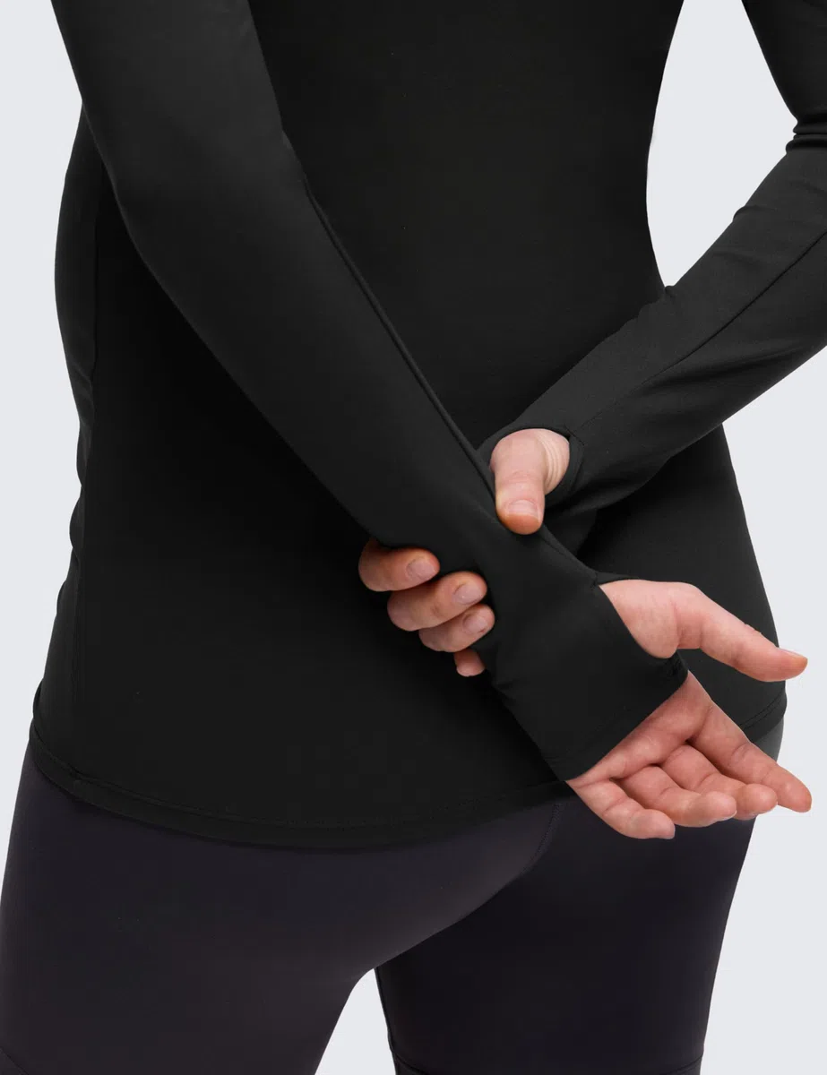 CRZ YOGA Donna Butterluxe Manica Lunga maternità Top Camicie Basic da Gravidanza