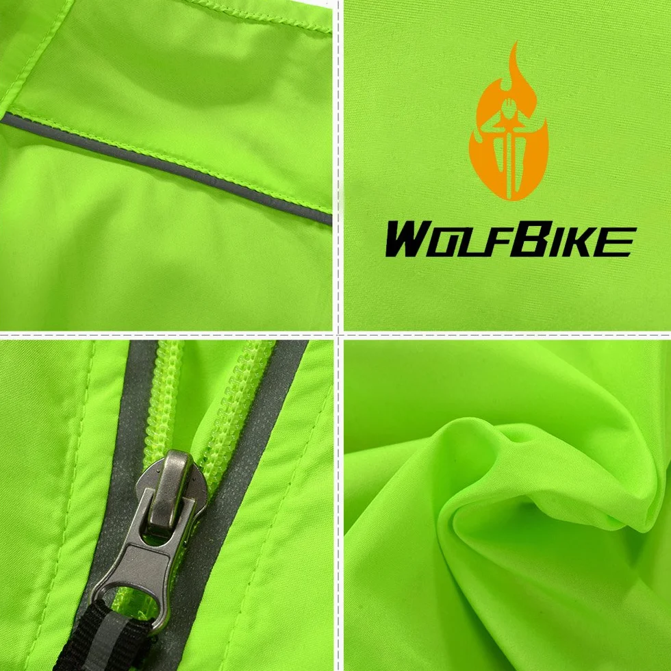 Wosawe, Giacca impermeabile da ciclismo unisex, traspirante, in jersey a maniche lunghe, per mountain bike e ciclismo, per tutte le stagioni