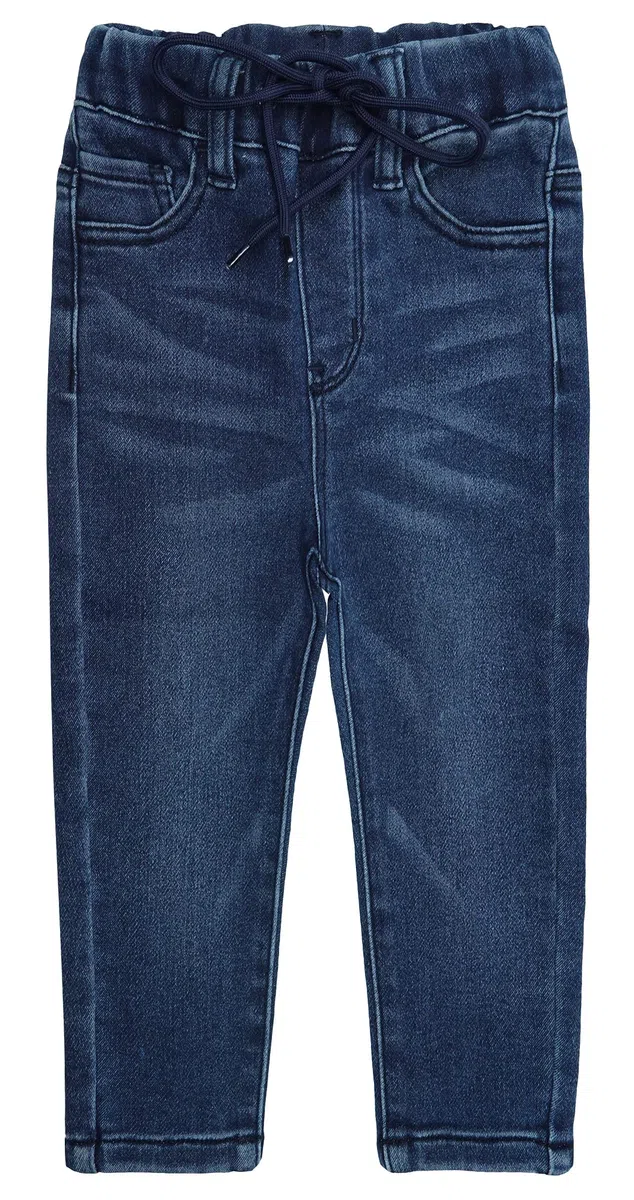KIDSCOOL SPACE Jeans da Ragazza, Pantaloni di Jeans Elasticizzati in Vita Elasticizzata