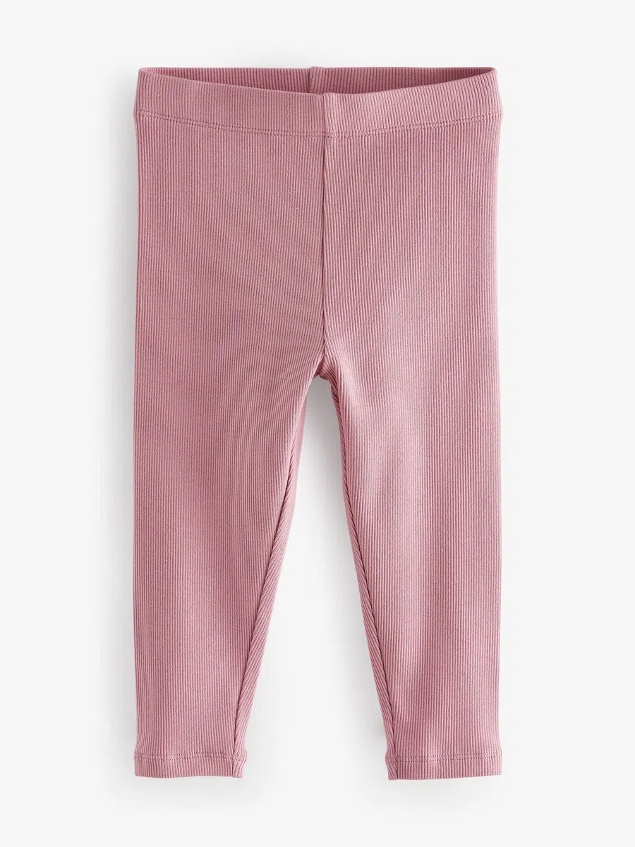 NEXT Ragazza Confezione da 5 Leggings a Coste