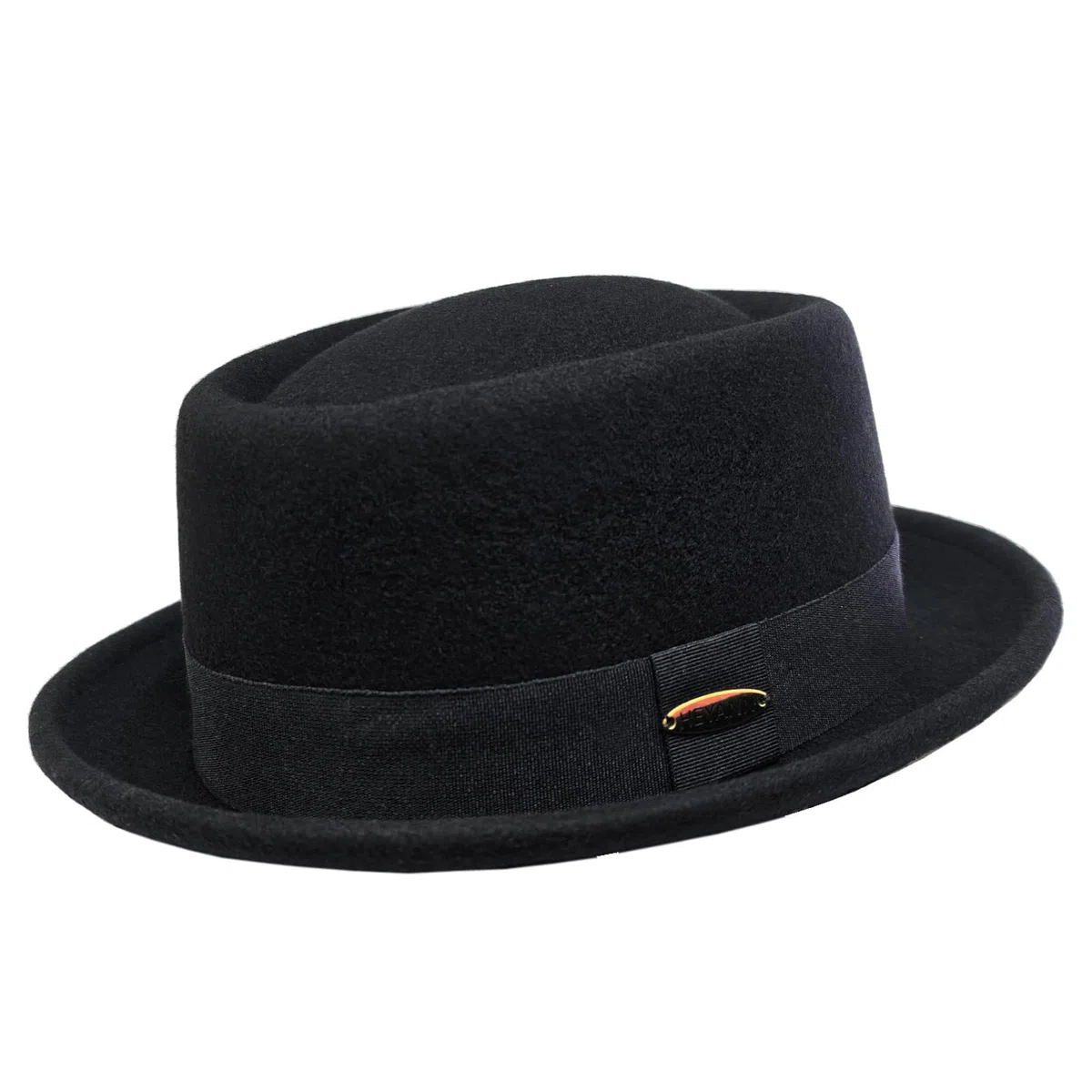 HEYANN Cappello in lana Porkpie, da uomo e da donna, in 100% feltro di lana Porkpie, cappello in feltro, Gentleman Jazz Trilby Cappelli per matrimoni e feste