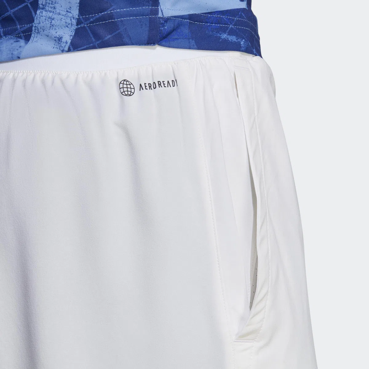 adidas Men Club Tennis Stretch Woven Shorts Recycled Polyester White M 7"
