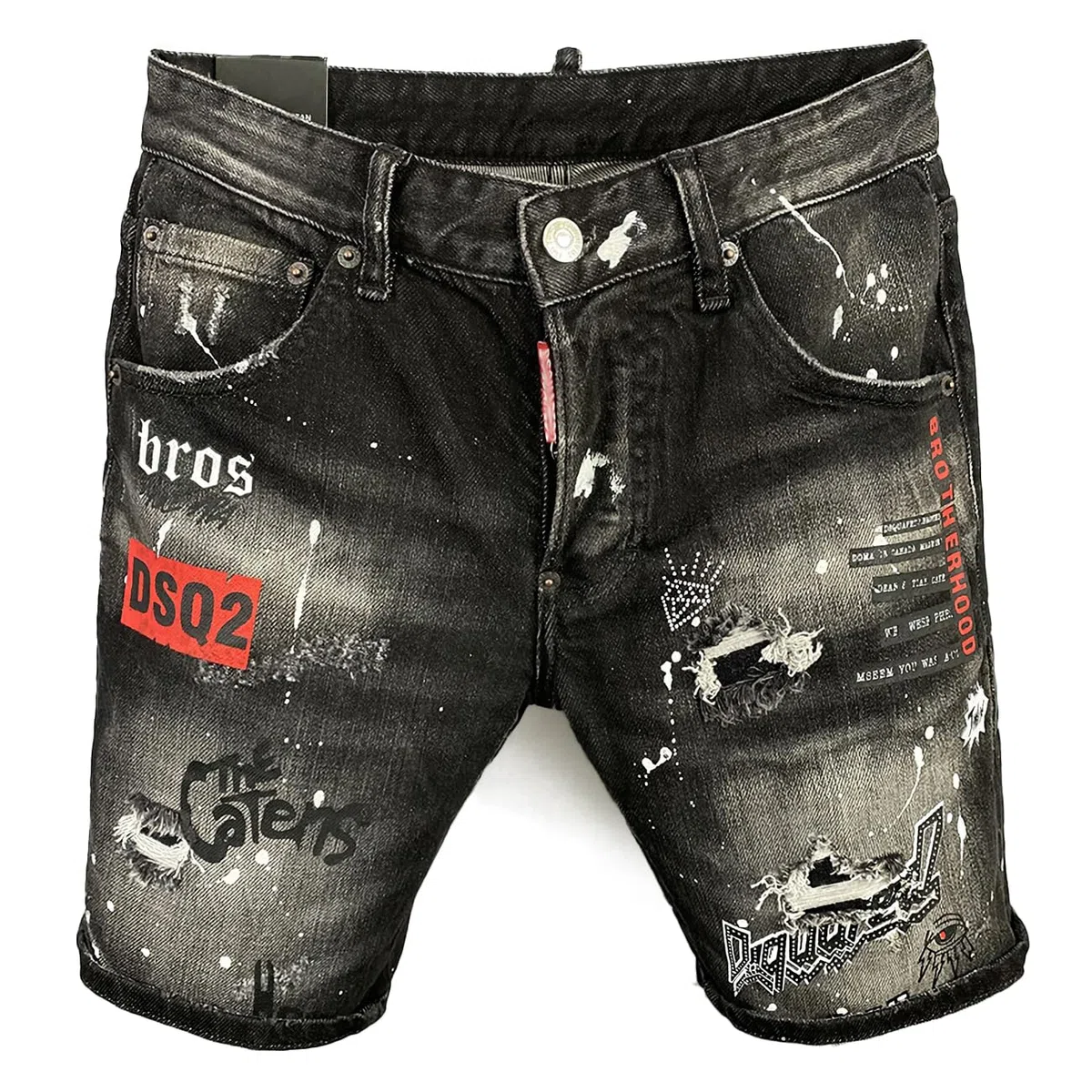 Pantaloncini Jeans Uomo Estivi – Shorts in Denim Slim Fit Strappati, Elasticizzati e Comodi, Jeans Corti Stile Streetwear Y2K, Casual Hip Hop con Tasche