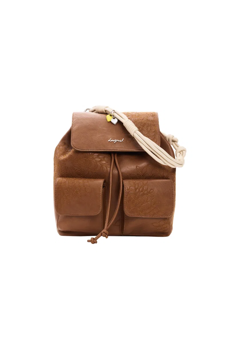 Desigual zaino per il tempo libero borsetta Sierra Prisa Mini Backpack Camel marrone