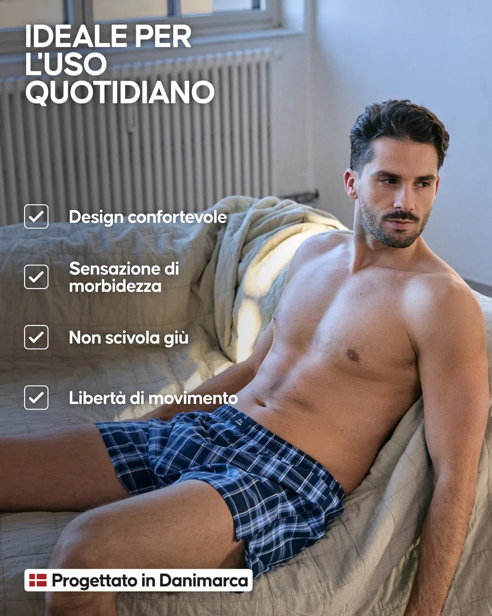 DANISH ENDURANCE Boxer Uomo Americani Cotone Biologico 100%, Mutande a Pantaloncino, Boxer di Tela, Leggeri e Traspiranti, 4 o 6 Paia
