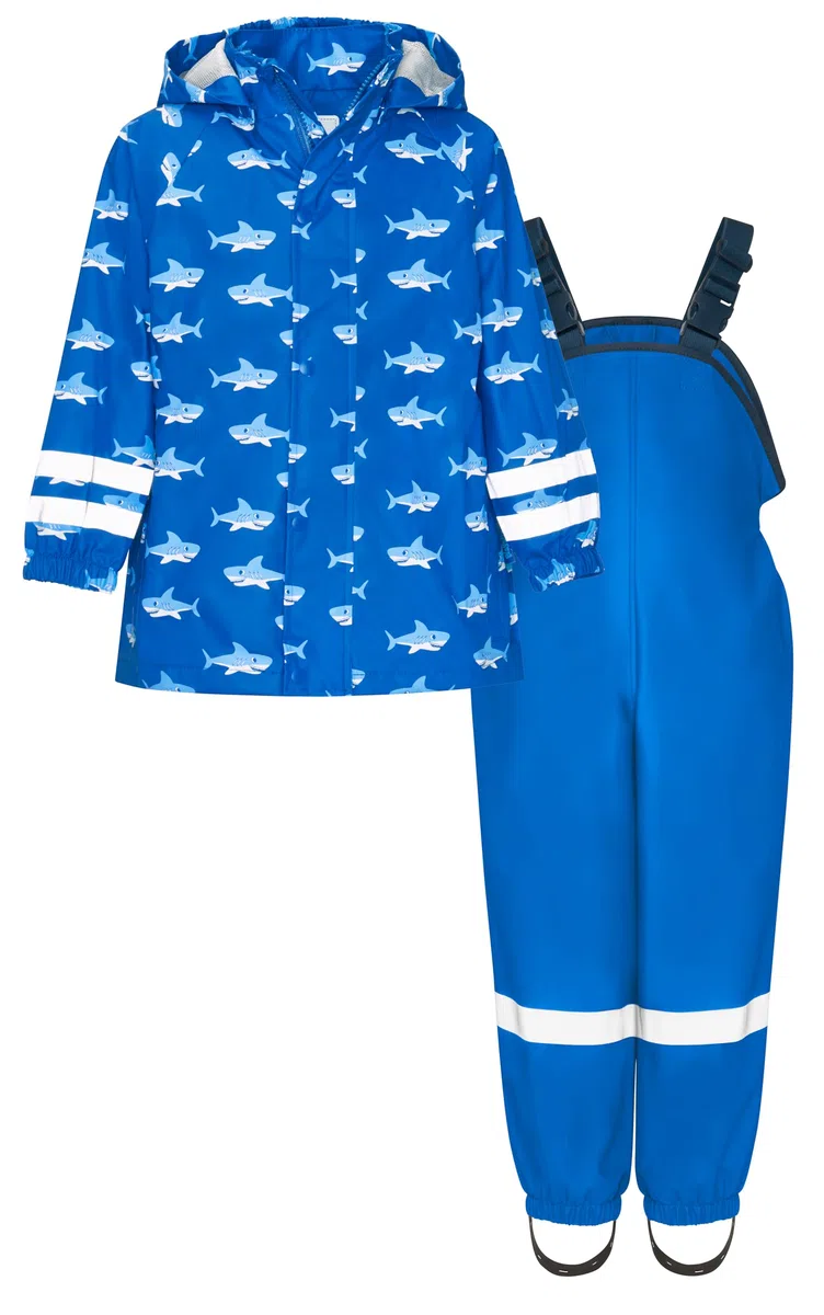 Playshoes Regen-set Hai Allover Capo d'abbigliamento Unisex - Bambini e ragazzi (Pacco da 1)
