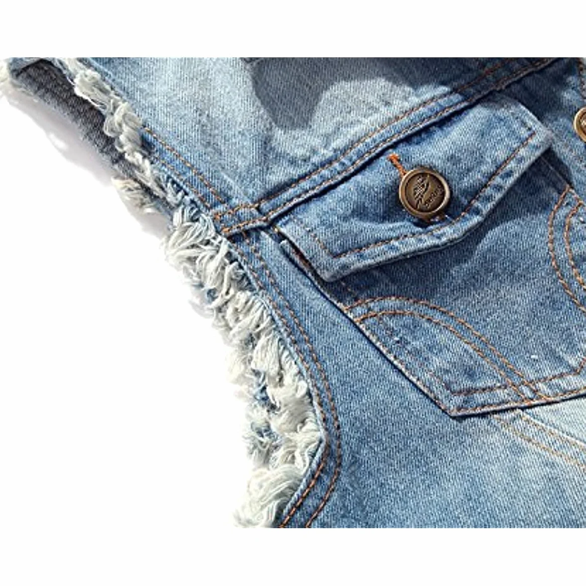 Giacca Jeans per Uomo Senza Maniche Vintage Strappato Gilet di Jeans da Uomo Fresco Punk Gilet Denim