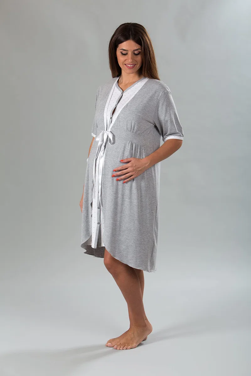 Premamy - Pigiama Premaman in Cotone per Donna