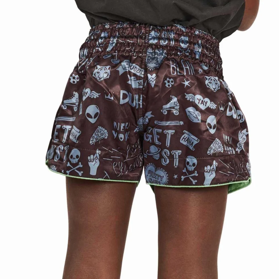 Leone 1947 - Pantaloncini Boxe, Pantaloncini Kick-Thai Jr. Unisex - Bambini e Ragazzi