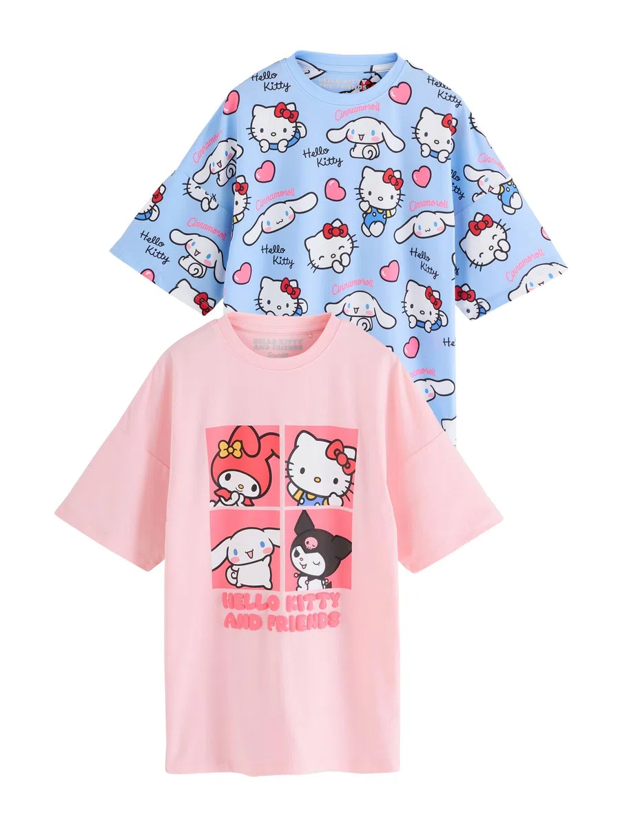 NEXT Ragazza Confezione da 2 Camicie da Notte Hello Kitty