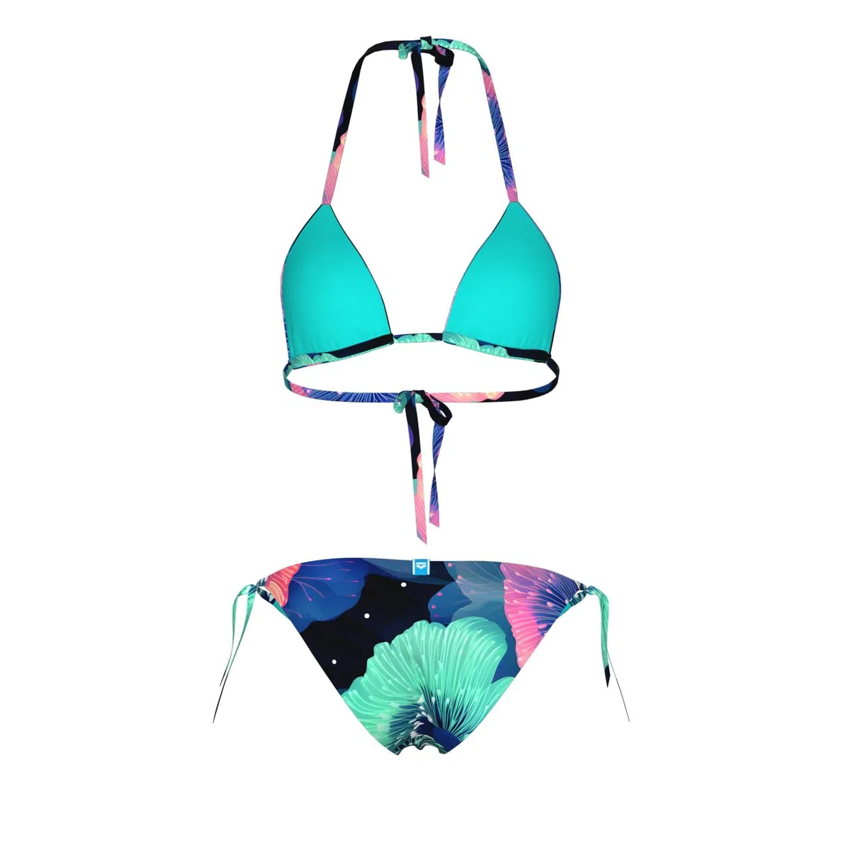 Arena Women's Arena Water Print Bikini Triangle Due Pezzi Donna (Pacco da 1)