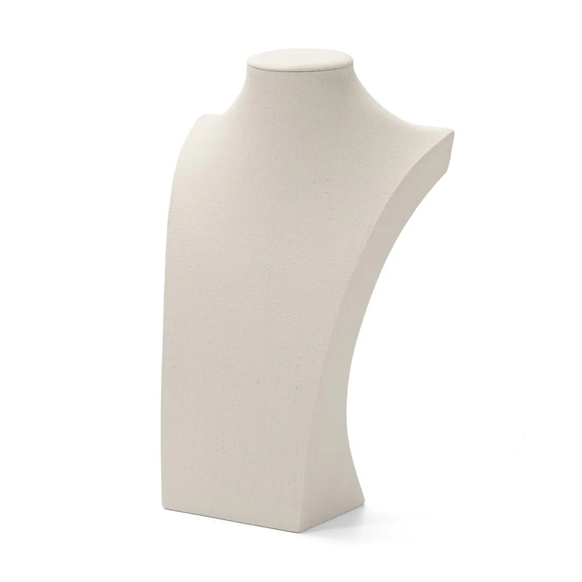 Oirlv Collana in lino con display a busto 3D, organizzatore gioielli, supporto per display (H-21,5 cm)