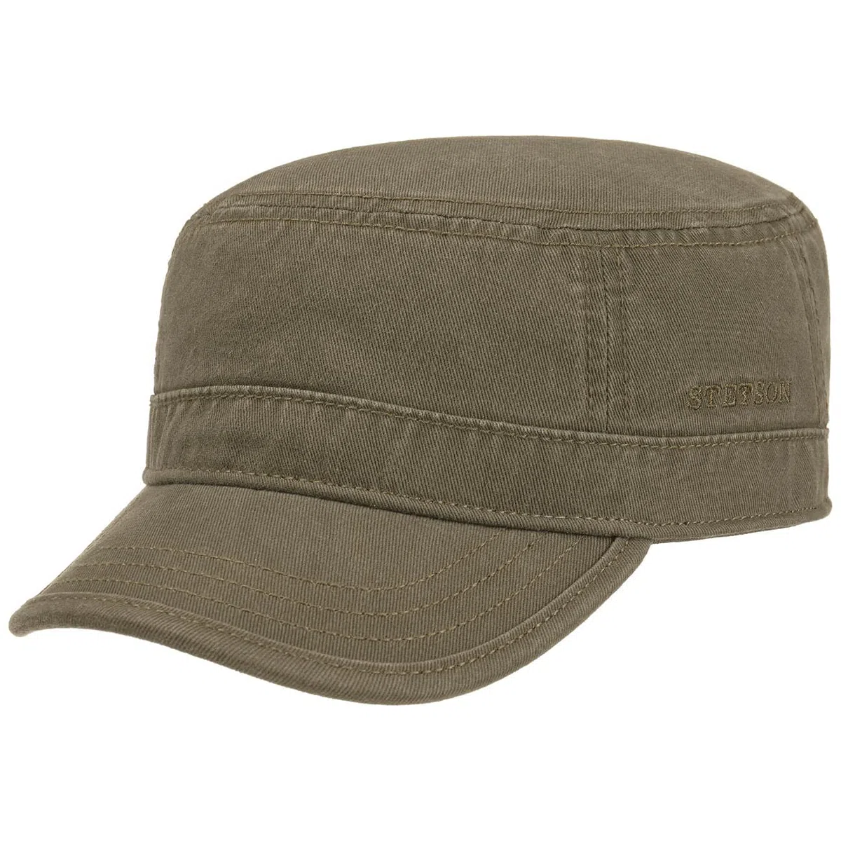 Stetson Berretto Gosper Army Donna/Uomo - Urban Military con Visiera, Chiuso nella Parte Posteriore Primavera-Estate