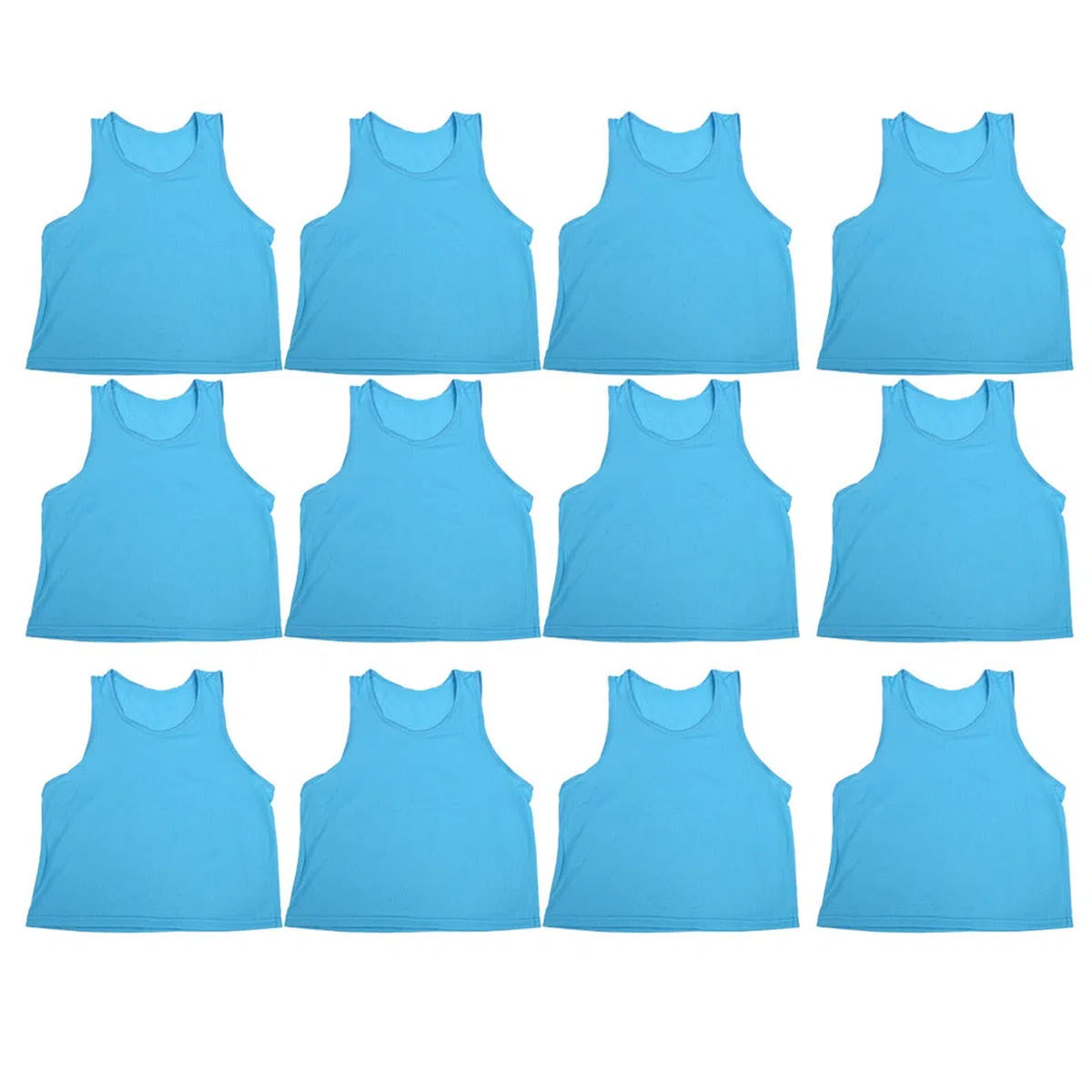 Keenso 12 Pezzi Gilet da Allenamento per Bambini Maglia Traspirante Pratica di Squadra Pinnies Formato Libero per Calcio Basket Sport all'Aria Aperta