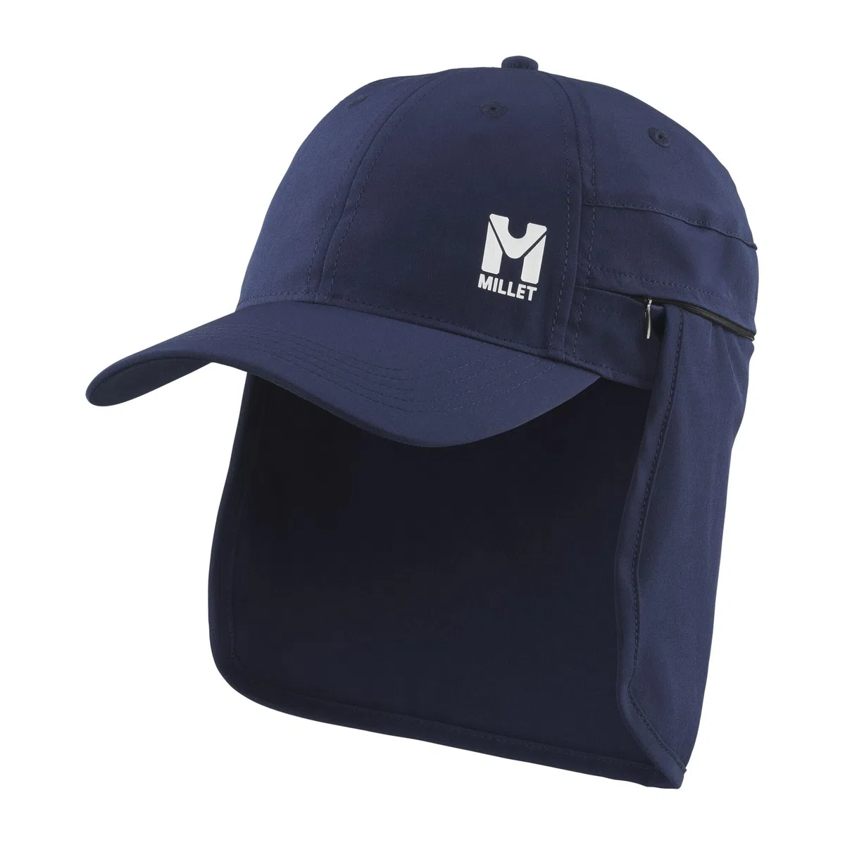 MILLET Trekker II Cappellino da trekking con protezione UV (FR/ES, Alpha/Letters, M, Blu)