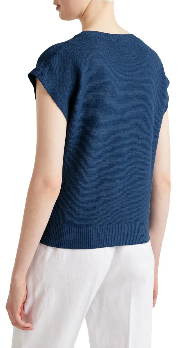 United Colors of Benetton Maglia G/C S/M 105gd109z Maglioncino a Gilet Donna