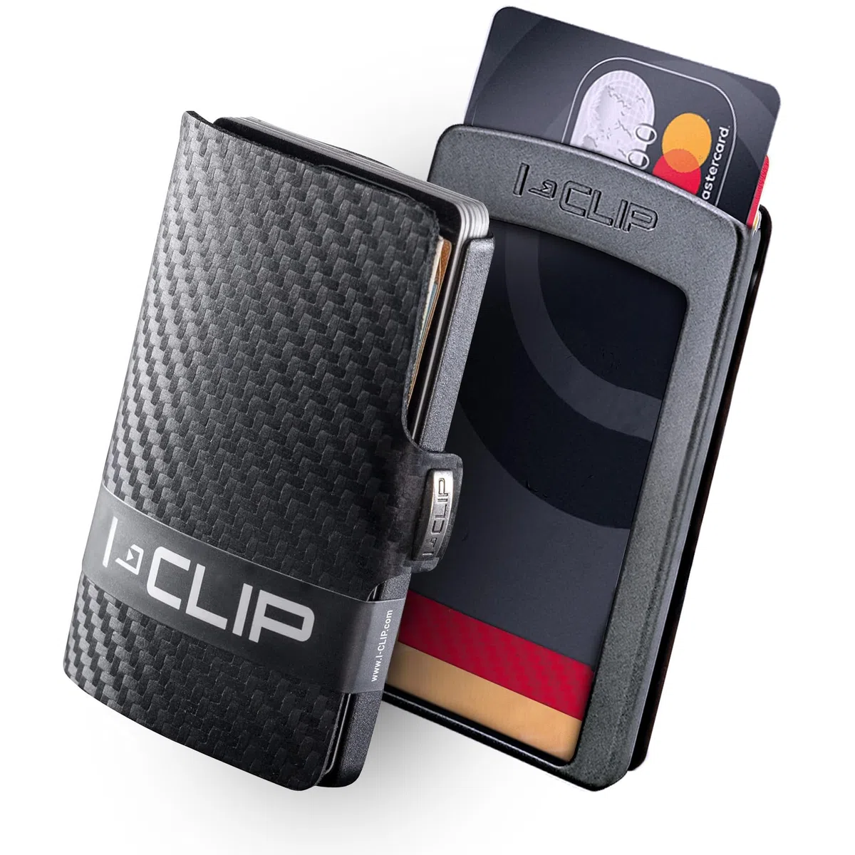 I-CLIP Original Portafoglio Uomo Slim Banconote, Mini Wallet fino a 12 Carte, Portatessere in Vera Pelle, Ultraleggero 22 gr