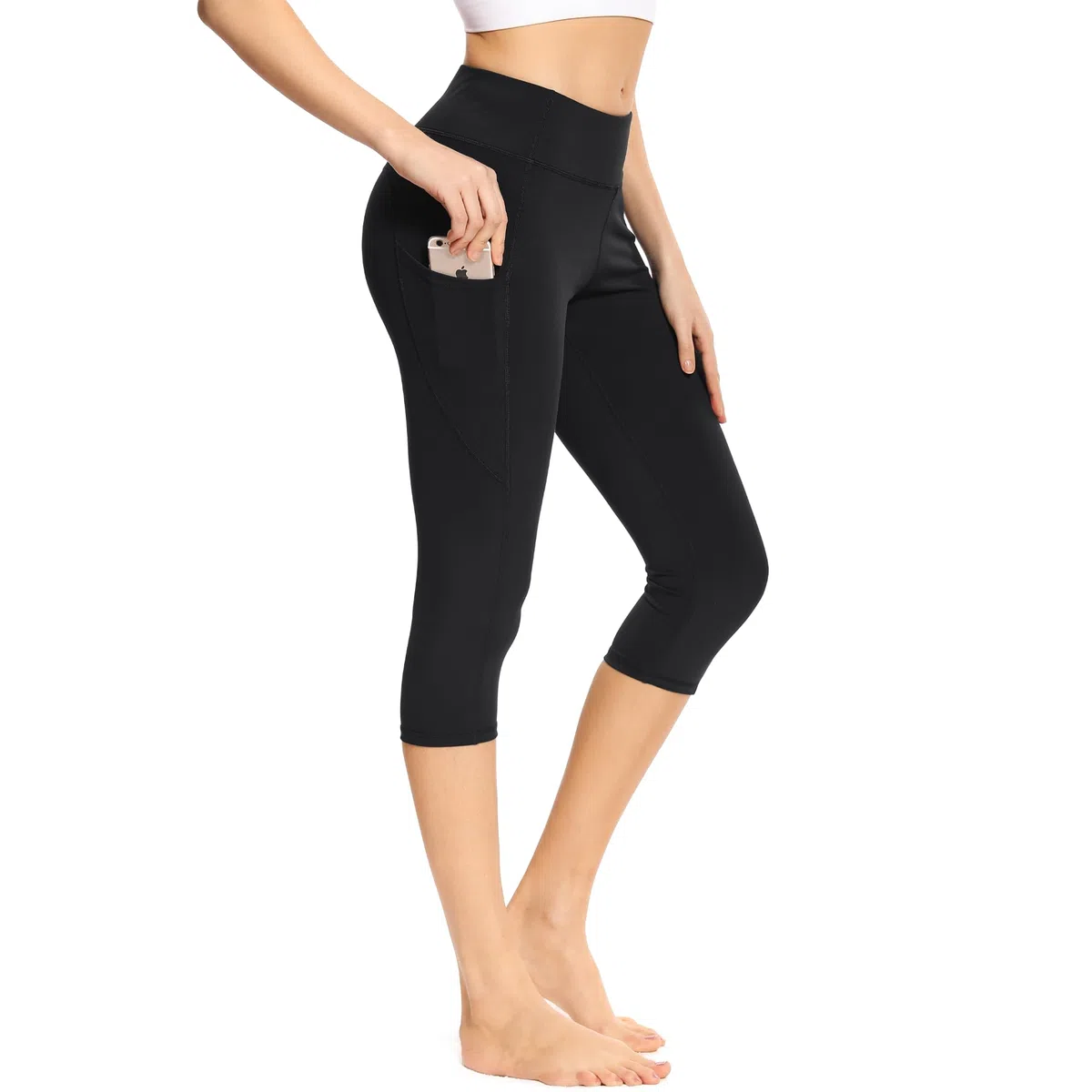 adorence Leggins Sportivi Donna (Morbido Come Un Burro, Vita Alta, 2 Tasche Laterali) Leggins Palestra Donna