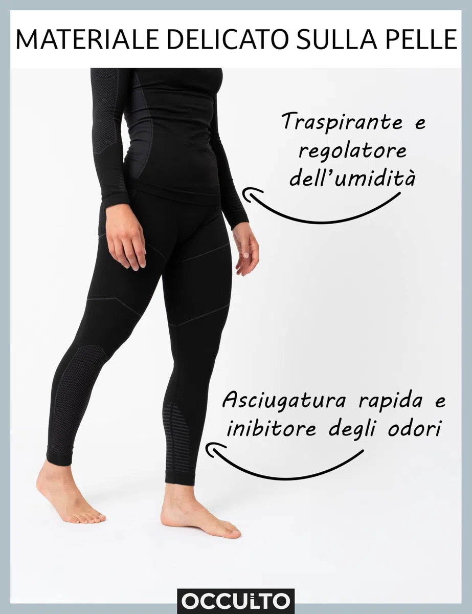 Occulto Intimo Termico Sci Invernale Set Donna (Modello: Lindsey)