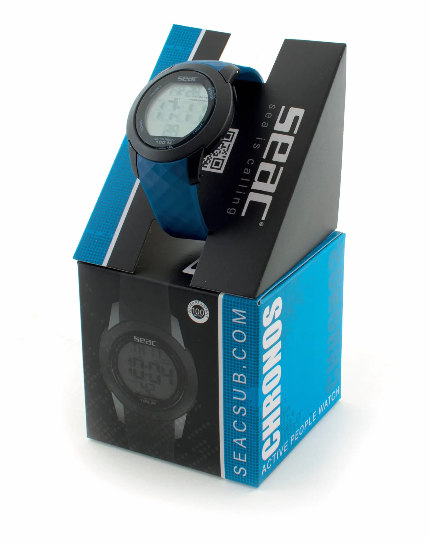 SEAC Chronos, Orologio Digitale Resistente all'Acqua 100 m Unisex Adulto